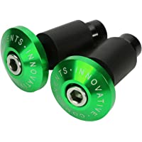 Los mejores  - BRAUTO Topes de Manillar Moto 2pcs CNC Universal 7-8&quot- 22mm Extremo de Manillar Perillas Aluminio Verde